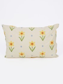 Bavlnená obliečka na vankúš Renforcé 40 × 60 cm - Narcis bieložlté