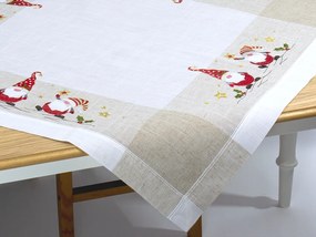 Vianočný vyšívaný obrus Santa Claus TiaHome - 40x85 cm
