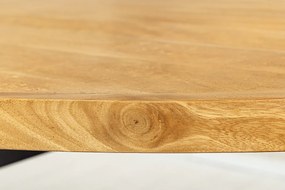 Jedálenský stôl GALAXIE 240 cm oválny mangové drevo prírodná hnedá