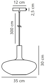 Nordlux - Luster na lanku ALTON 1xE27/60W/230V biela/čierna/mosadz