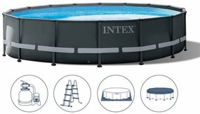 Intex_C Záhradný bazén INTEX 26326 Ultra Frame  488 x 122 cm piesková filtrácia 26326