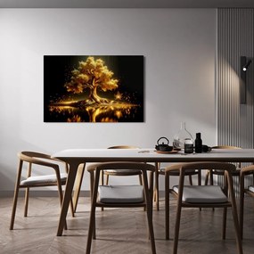 Obraz žiariaci strom života v noci