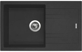 Granitový drez Sinks Linea 780N Granblack