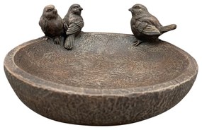 Napájadlo pre vtáky Kieran, 8,8x20 cm, magnézium, hnedá