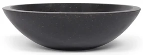 Čierne umývadlo z terrazzo Kave Home Sunday, ø 40 cm