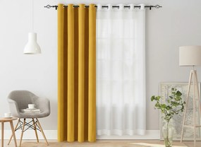 Žltý záves OXFORD 140x250 cm Zavesenie: Riasiaca páska