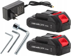 Akumulátorové nožnice na konáre 30 mm – dve batérie, nabíjačka, kufrík