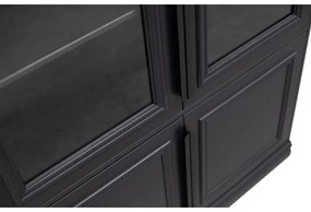 Čierna vitrína z borovicového dreva 110x215 cm Organize – BePureHome