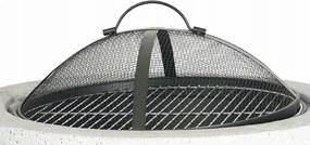 CH Záhradné ohnisko s grilom a poklopom - imitácia kameňa