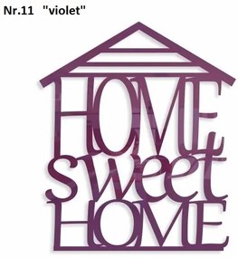 Home sweet home dekoračný nápis na stenu čierna