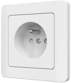 Jednoduchá zásuvka Z/U SILVA biela 46136