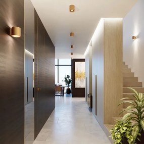 Sollux Sl.1180 - Bodové svietidlo ORBIS 1xGU10/10W/230V zlatá