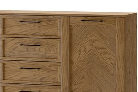 Komoda Cozy 47 z masivu 170 cm dub Rustikal