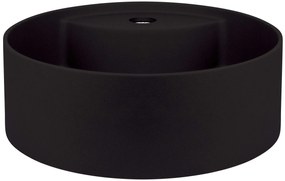 Deante Silia, umývadlo na dosku s otvorom na batériu 360x360x125mm, čierna matná, DEA-CQS_NU4B