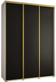 Skriňa 45 Canaris 1 180 biela/čierna/gold