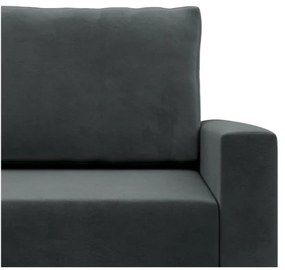 Trojmiestna rozkladacia sedačka BLANK Elegant tmavosivá