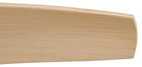 Stropný ventilátor biely s drevenou potlačou 132 cm vrátane LED stmievateľného s diaľkovým ovládaním - Joly