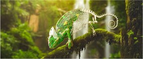 Obraz chameleóna (120x50 cm)
