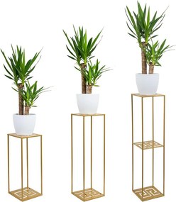 STOJAN NA KVETINÁČ FRAME1 60X24X24 CM ZLATÁ