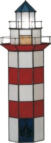 Lampa Tiffany Maják - 21 * 56 cm 2x E14 / max 25W