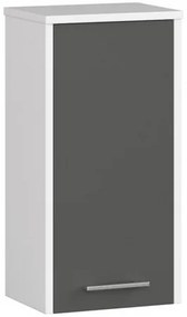 Kúpeľňová skrinka FIN W30 - biela/grafit