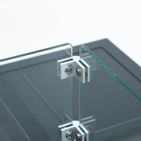 Stůl s plynovým ohništěm Lucky II šedý
