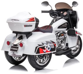 Nabíjacia trojkolesová motorka Goldwing White