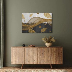Obraz - Zlaté pierka (90x60 cm)