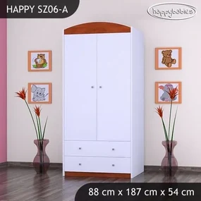 Detská skriňa HAPPY bez motívu - TYP 6A
