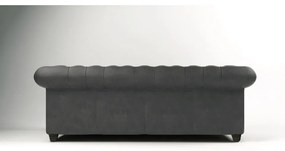 Antracitová zamatová pohovka 230 cm Cambridge - Ropez
