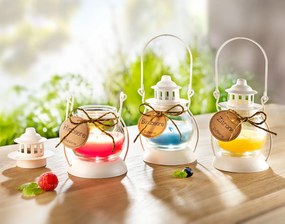Vonné sviečky Lampášiky Bianco, sada 3 ks