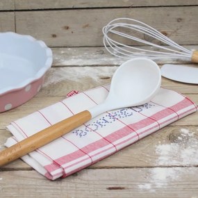 Isabelle Rose Silikónová naberačka - 31 cm biela