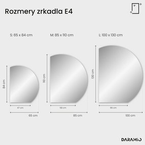 Okrúhle zrkadlo s LED svetlom E4