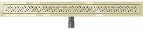 Mexen Flat M12 nerezový sprchový žľab 80 cm, zlatá, 1521080-15