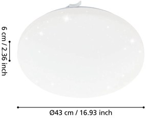 Biele LED stropné svietidlo FRANIA-S – EGLO