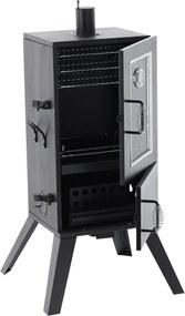 CH Záhradná kovová udiareň s presklenými dvierkami