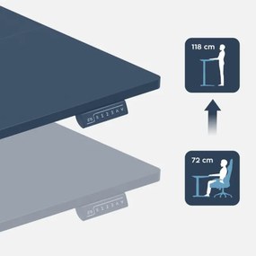 Elektrický výškovo nastaviteľný stôl Mark Adler Leader 7.6 čierny