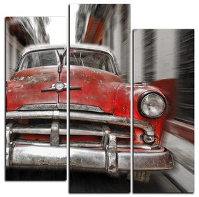 Obraz na plátne - Klasické americké auto - štvorec 3123FC (75x75 cm)