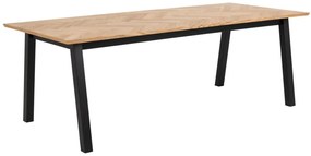 Jedálenský stôl Brighton 220 cm dub/čierny