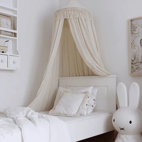 Boho štvorcový vankúš s rámom vanilka + vanilka 40x40 cm