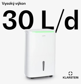 Klarstein DryFy Pro Connect Smart, Odvlhčovač vzduchu, WiFi, Kompresný, 30l/d, 25-30m², Biela