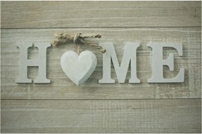 Šedá podlahová rohožka srdce Home - 75 * 50 * 1cm