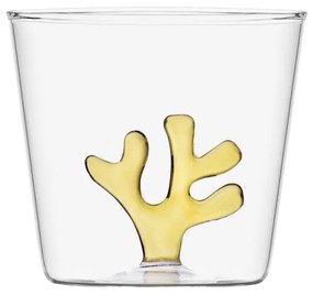Pohár so žltým korálom 350 ml - 983053