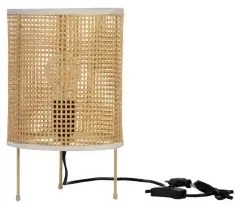 Dizajnová stolová lampa Canto prírodná