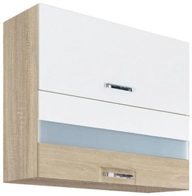 Kuchynská skrinka Premio 41G biely lesk/sonoma