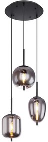 Globo 15345-3 - Luster na lanku BLACKY 3xE14/40W/230V GL5703