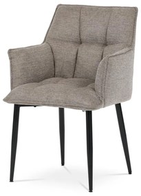 Jídelní židle, béžová, hladká látka, DCH-J2139 LAN2