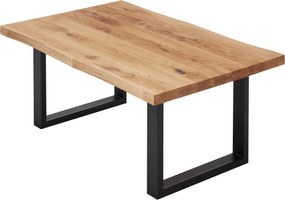 XXXLutz KONFERENČNÝ STOLÍK, čierna, farba duba, drevo, kov, 110/70/45 cm Linea Natura - Stolíky do obývačky - 002668001201