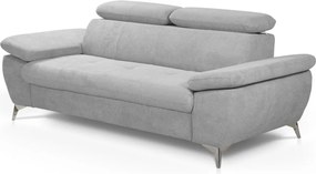 Trojsedák Gisele, svetlo šedá látka