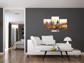 Obraz - Jeseň v maľovanom meste (90x60 cm)